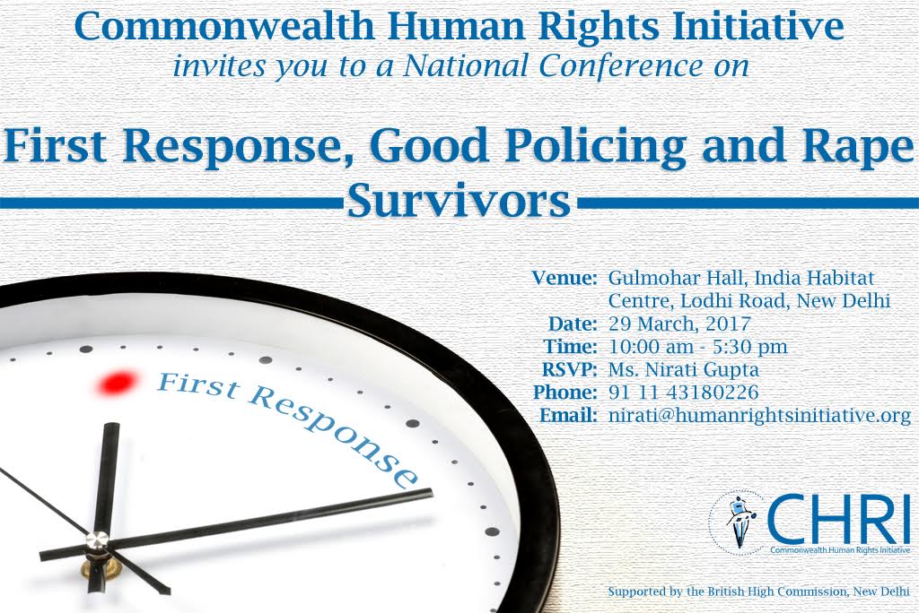 1024px x 684px - National Conference on 'First Response, Good Policing and Rape Survivors'